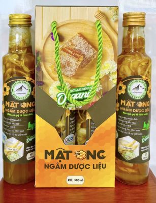 Mật ong ngâm dược liệu - Đặc sản Măng Đen